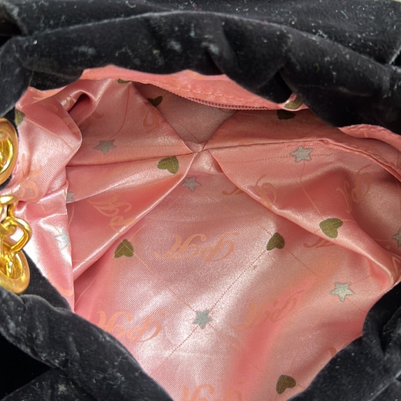 Paris Hilton Mini Black Velvet Bag - Picture 4 of 9